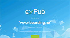 Desktop Screenshot of boarding.no